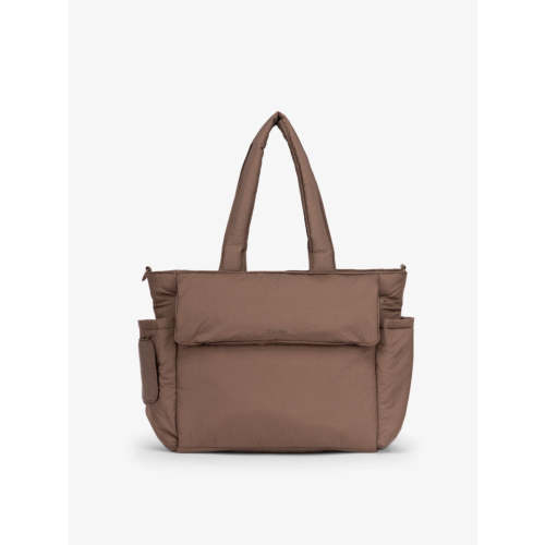 Diaper Tote Bag with Laptop Sleeve - HAZELNUT