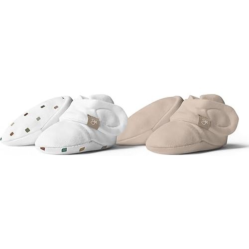 goumikids Stay On 2 Pack Boots City Blocks +Sandstone, 0-3M