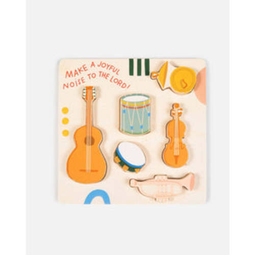 Joyful Noise Puzzle | Christian Kids Wooden Puzzle | littlelightcollective