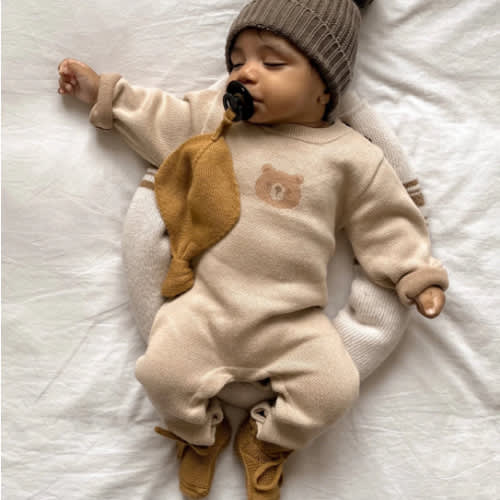Luna + Luca Bear Jacquard Jumpsuit