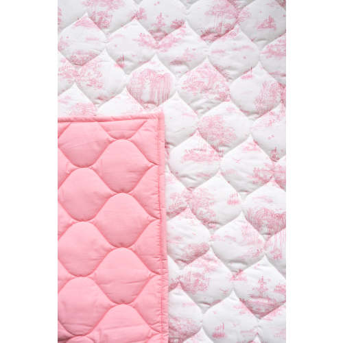 Spring Toile Pink Quilted Playmat