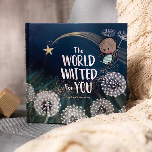 Newborn Baby Book | The World Waited For You Cute Keepsake | Storybook Picture Book | Perfect New Mum Gift | New Arrival Present First Book