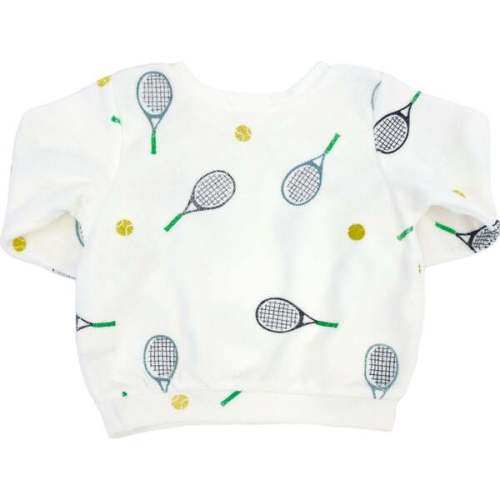 Tennis Print Boxy, Snow - Oh Baby! | Maisonette