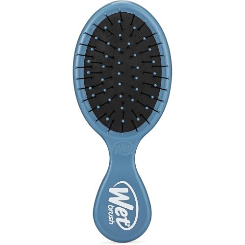 Wet Brush Mini Detangler Hair Brush, Elemental Blue - Detangling Travel Hair Brush - Ultra-Soft IntelliFlex Bristles Glide Through Tangles with Ease - Pain-Free - All Hair Types