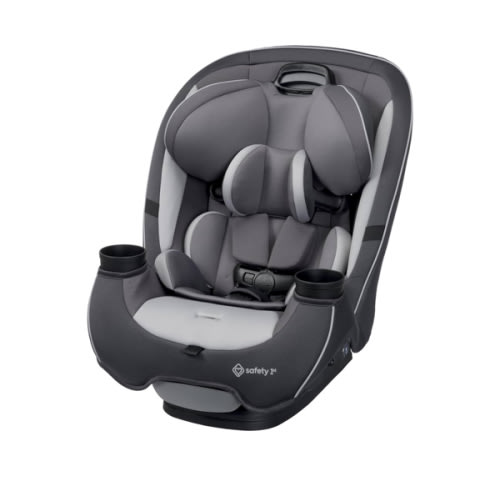 Safety 1st Grow and Go All-in-One Slim Convertible Car Seat, Rear Facing, 5-40 lbs, Forward Facing (30–65 lbs), High Back Booster Seat 40-100 pounds, Iron Frost