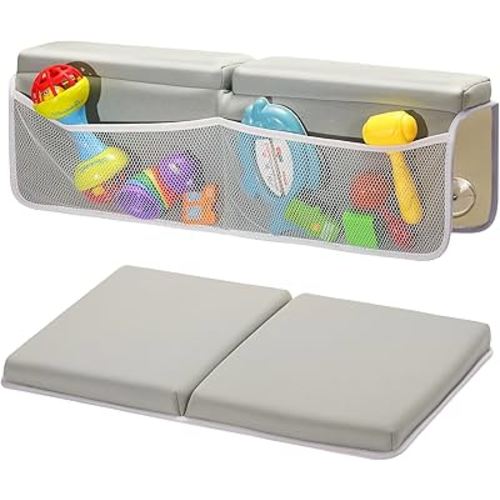 TOUA Comfortable Soft Baby Support Bathtub Kneeler Mat Knee Saver Cushion and Bathroom Elbow Rest Pad Set
