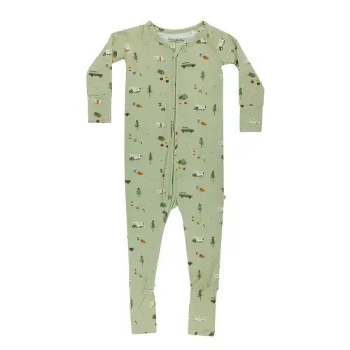 Brave Little Ones Happy Camper Zip Romper