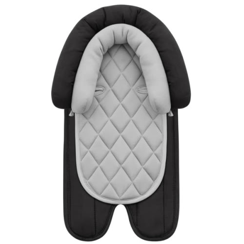 Pro Goleem Car Seat Head Support Infant, Soft Infant Car Seat Insert, 2 in 1 Carseat Head Support for Newborn, Perfect for Car Seat, Stroller, Swing, Bouncer, Gray and Black