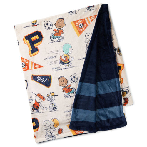 Peanuts® Athletic Club Two-Sided Throw Blanket, 50x60 - Pillows & Blankets | Hallmark