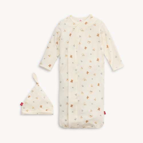 lullaby lane modal magnetic cozy sleeper gown + hat set – Magnetic Me