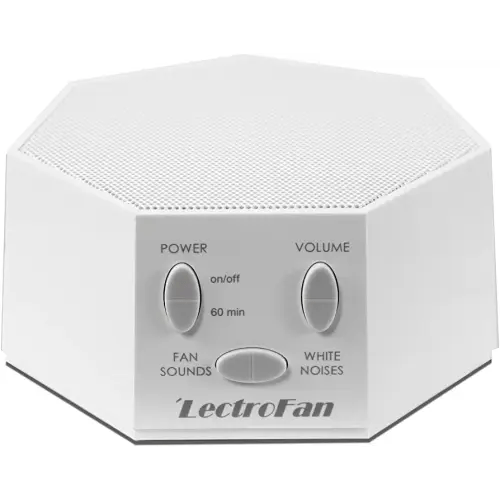 LectroFan High Fidelity White Noise Machine with 20 Unique Non-Looping Fan and White Noise Sounds and Sleep Timer