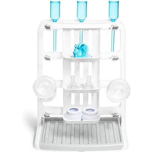 Munchkin® Tidy Dry™ Space Saving Vertical Bottle Drying Rack for Baby Bottles and Accessories, White