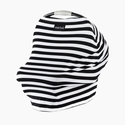 Milk Snob 5-in-1 Cover - Black & White Signature Stripe