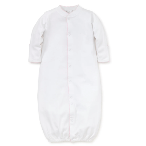 White/Pink Kissy Basics Conv. Gown (Newborn)