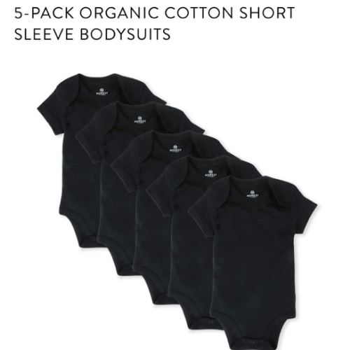 5-Pack Organic Cotton Short Sleeve Bodysuits | Honest Baby Clothing