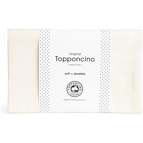 The Extra Cover Only | Insert Sold Separately | Fits All Topponcinos from The 100% Natural Cotton | Machine Washable (Natural)