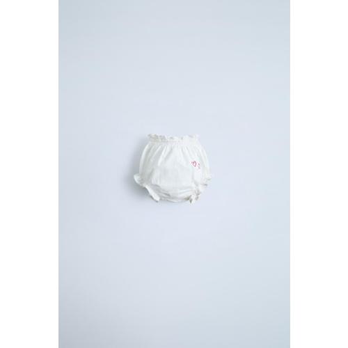 EMBROIDERED PANTIES - White | ZARA United States