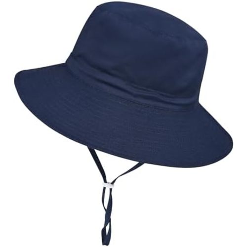 Baby Toddler Sun Hat,Boys Girls Bucket Hat for Kids UPF 50+ Sun Protective Child Summer Beach Hats 0-5 Years