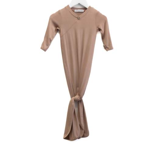 espresso / knotted sac set