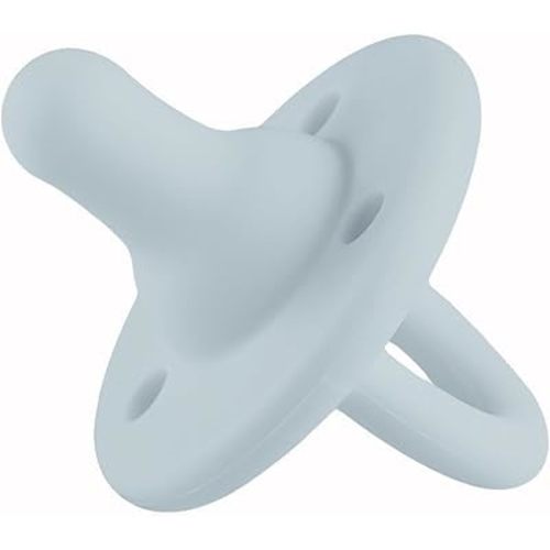 Lee Lee and Me Paci - Sky Color - 100% Medical Grade Silicone Pacifier Breast-Like Nipple Design for Better Latch - Size 0-18 Months