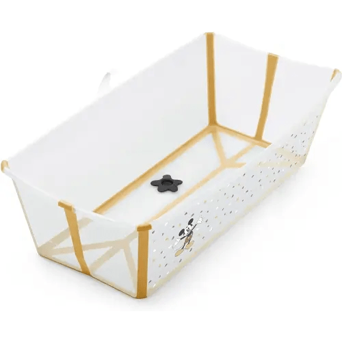 Stokke Flexi Bath X-Large, Mickey Celebration - 31.5 x 15.7 x 9.4 in - Best for Infants & Toddlers - Lightweight, Foldable & Easy to Store - Convenient to Use at Home or Traveling