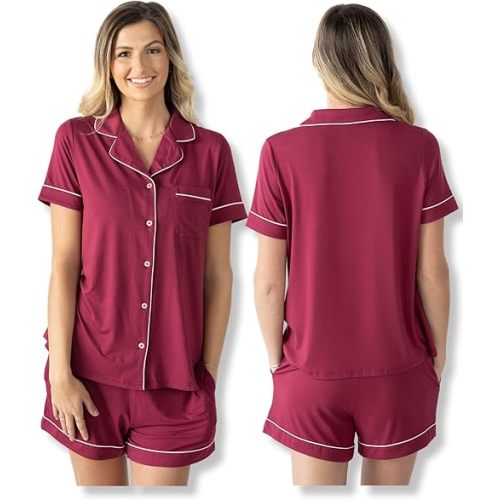 Kindred Bravely Clea Classic Short Sleeve Maternity & Nursing Pajama Set | XS