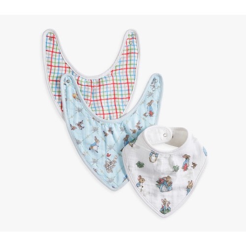 Peter Rabbit™ Organic Muslin Bib, Set of 3