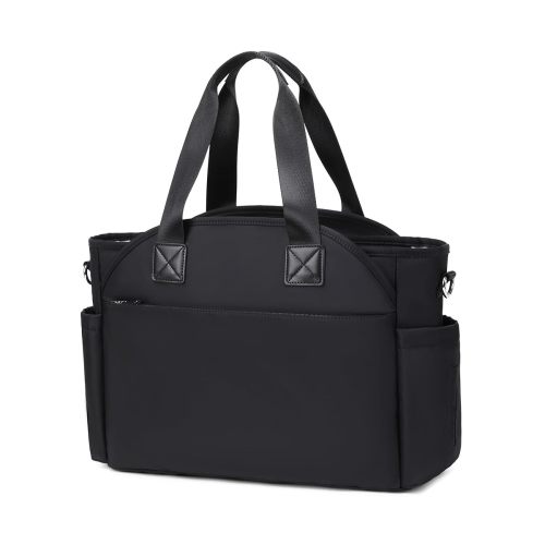 Diaper Bag Tote, 12 Pockets, Insulated & Waterproof Pockets Fit for 15.6 inches Laptop, Black
