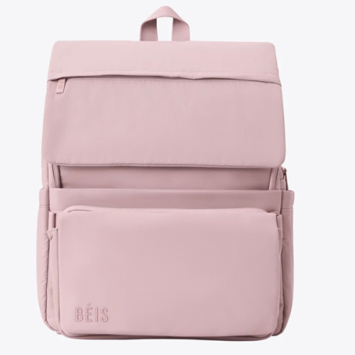 BÉIS 'The Ultimate Diaper Backpack' in Atlas Pink - Best Pink Backpack Diaper Bag