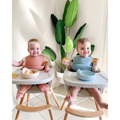 3-in-1 Convertible Wooden High Chair,Baby High Chair with Adjustable Legs & Dishwasher Safe Tray, Made of Sleek Hardwood & Premium Leatherette, Beige Color
