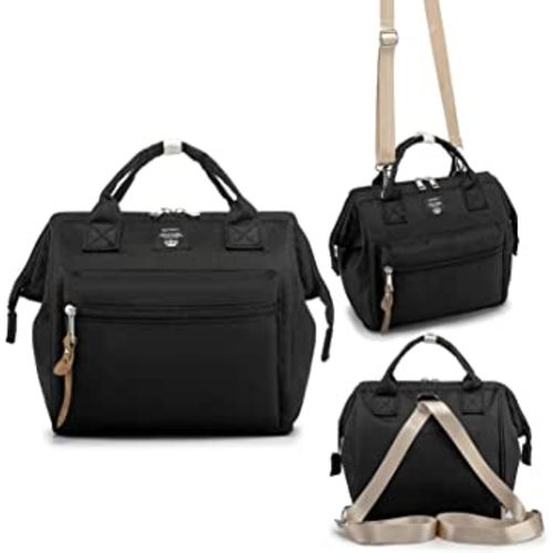 Small Diaper Bag Backpack, Mini Diaper Tote & Portable Crossbody Backpack with Insulated Pocket
