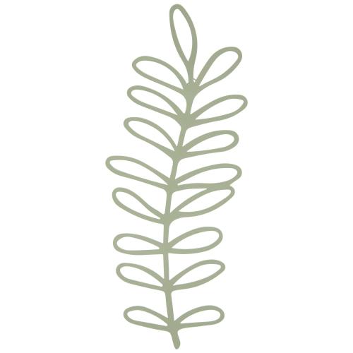 Sage Leaves Metal Wall Decor