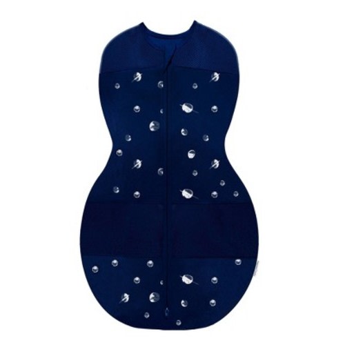Happiest Baby Sleepea Sack Swaddle Wrap, Color: Navy with Planets, Size: L
