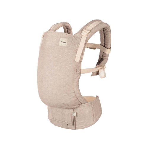 Linen Ergonomic Baby Carrier - Free-To-Grow Sand Tan – Baby Tula US
