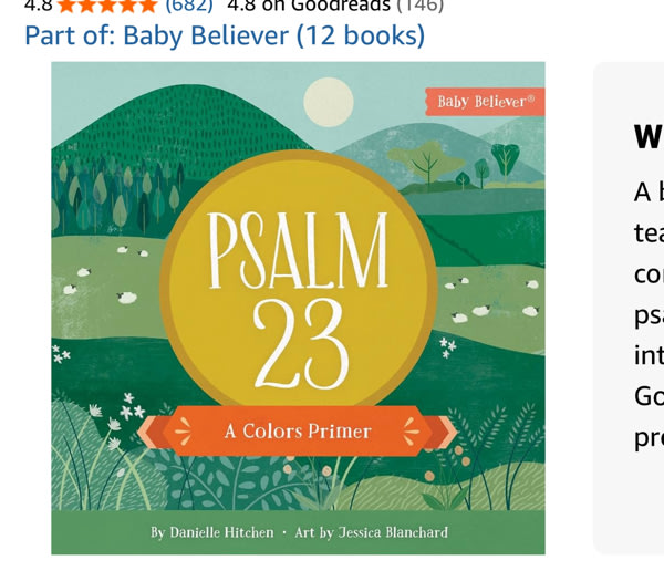 Psalm 23: Teaching Colors Through Scripture | A Christian Board Book | Ages 0–4 (Baby Believer)