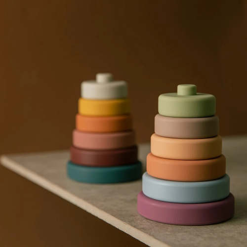 Round Silicone Stacking Toy