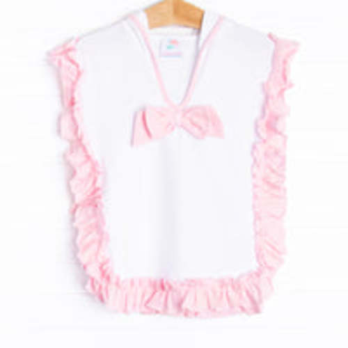 Summertime Frills Swim Cover Up, White – Stitchy Fish