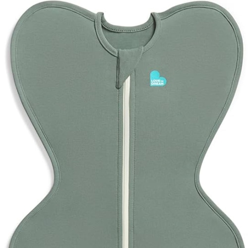 Love to Dream Swaddle UP, Baby Sleep Sack, Self-Soothing Swaddles for Newborns, Improves Sleep, Snug Fit Helps Calm Startle Reflex, New Born Essentials for Baby, 1.0 TOG, 5-8.5 lbs, Deep Olive
