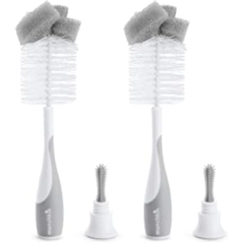 Munchkin® Sponge™ Bottle Brush, Grey, 2 Count (Pack of 1)