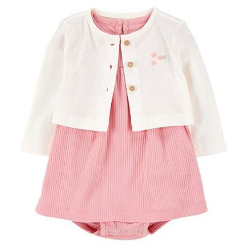 Baby Girls Carter's 2-pc. Bodysuit Dress & Cardigan Set