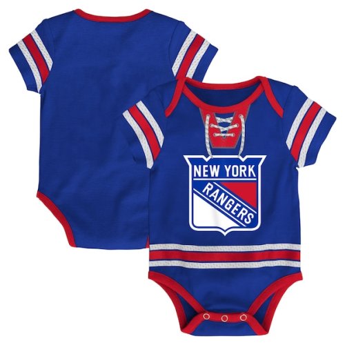 Infant New York Rangers Blue Hockey Jersey Bodysuit
