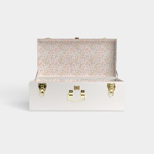 Petite Trunk - White - Spring in St. Louis / Embroidery