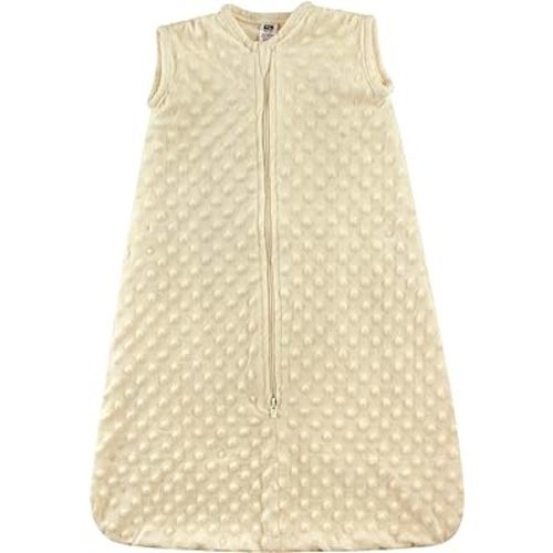 Hudson Baby Unisex Baby Plush Sleeping Bag, Sack, Blanket, Cream Dot Mink, 0-6 Months
