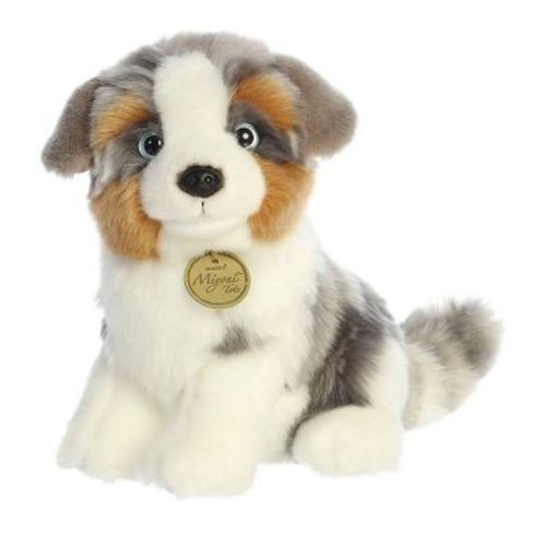 Aurora Medium Australian Shepherd Pup Miyoni Tots Adorable Stuffed Animal Multicolor 9.5"