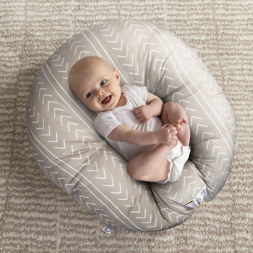 Boppy Boppy x Babylist Original Newborn Lounger - Sand Stiched Stripe