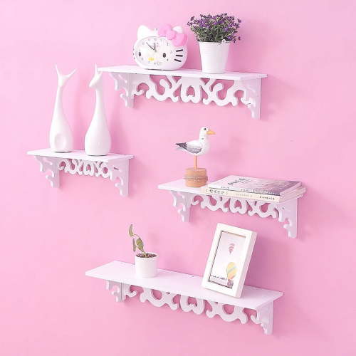 Fyydes 3.15” x 13.8” White Floating Shelf -Tier Wall Decor Floating Shelves
