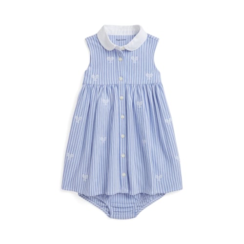 Tennis-Embroidered Mesh Dress & Bloomer(9 months)