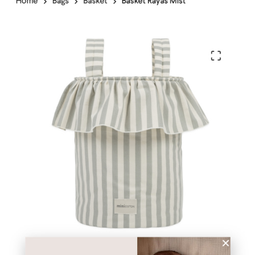 Basket Rayas Mist - Minicoton