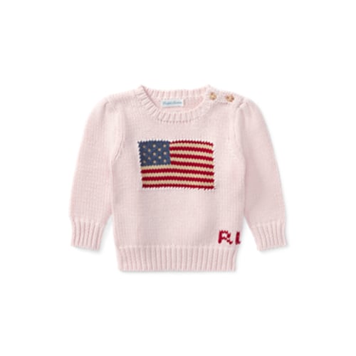 American Flag Sweater | Sweaters BABY GIRL (3 months) | Ralph Lauren