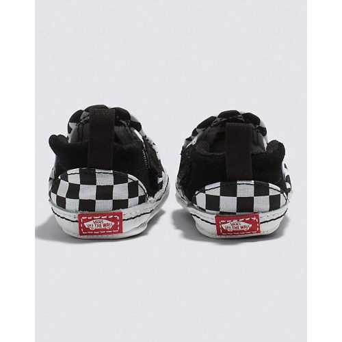 Infant Slip-On V Checkerboard Crib Shoe